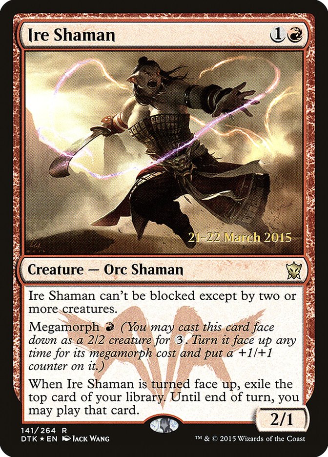 Ire Shaman  [Dragons of Tarkir Prerelease Promos] | Nerdhalla Games