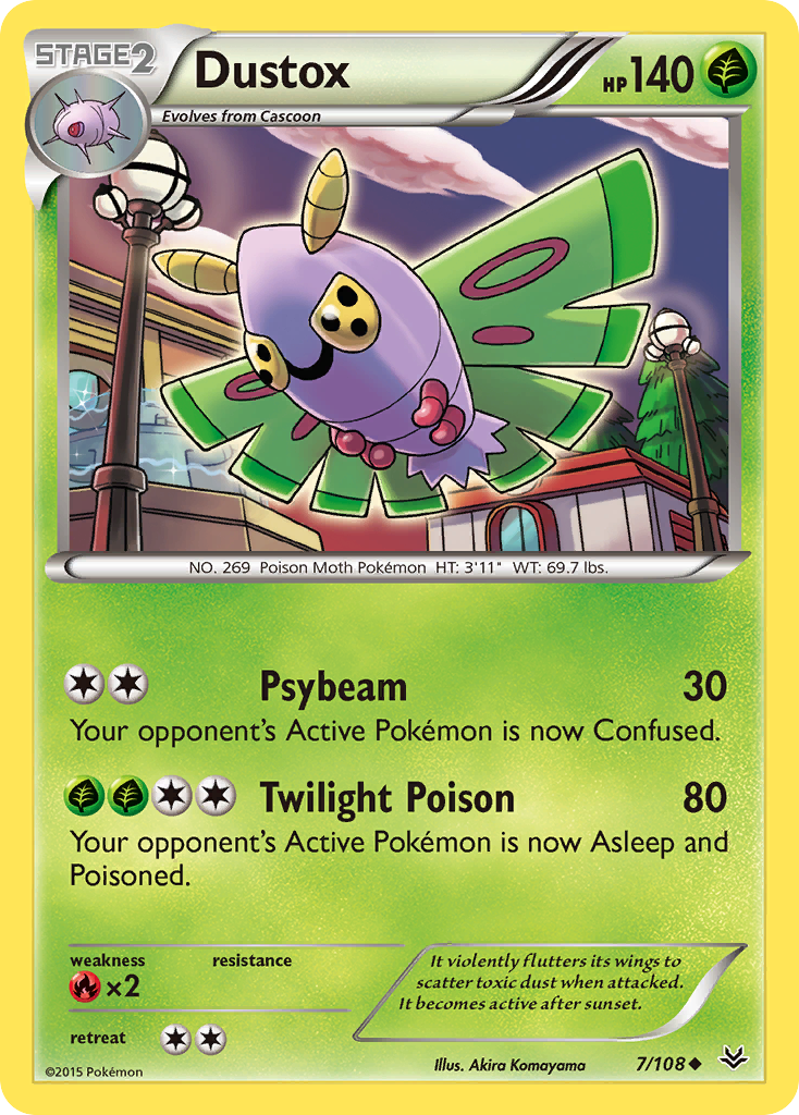 Dustox (7/108) [XY: Roaring Skies] | Nerdhalla Games