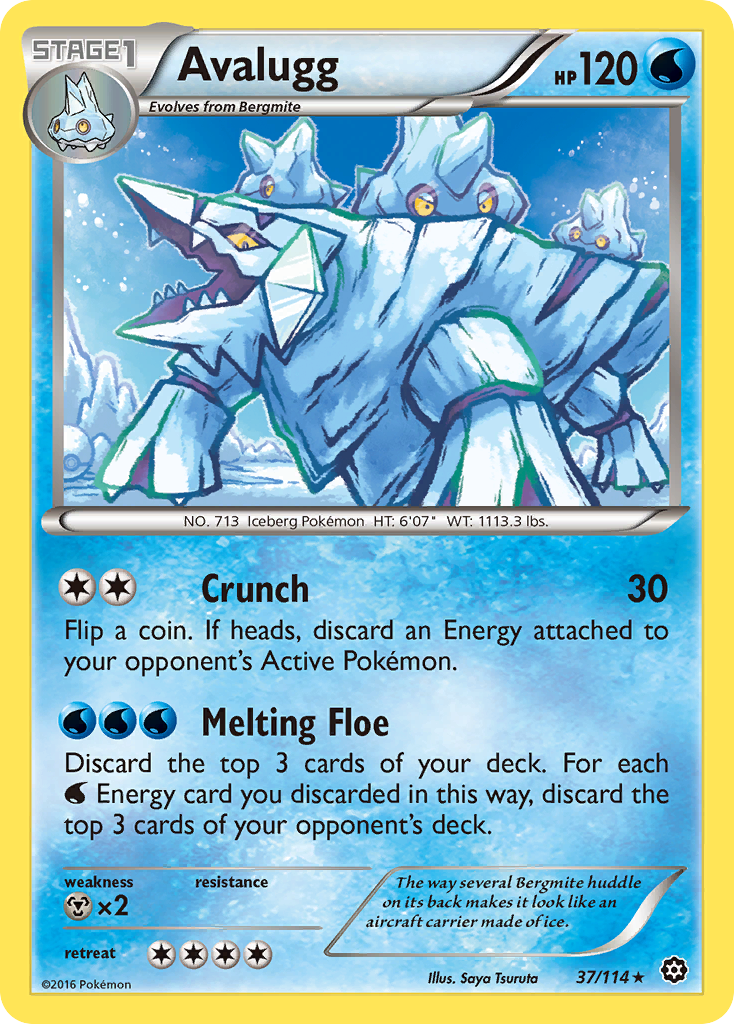 Avalugg (37/114) [XY: Steam Siege] | Nerdhalla Games