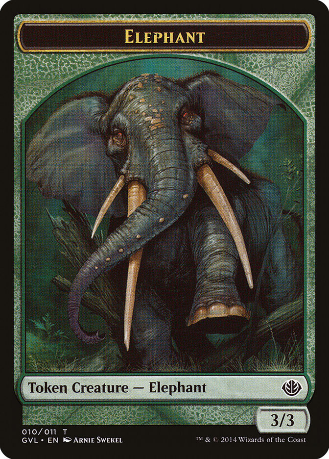 Elephant Token (Garruk vs. Liliana) [Duel Decks Anthology Tokens] | Nerdhalla Games