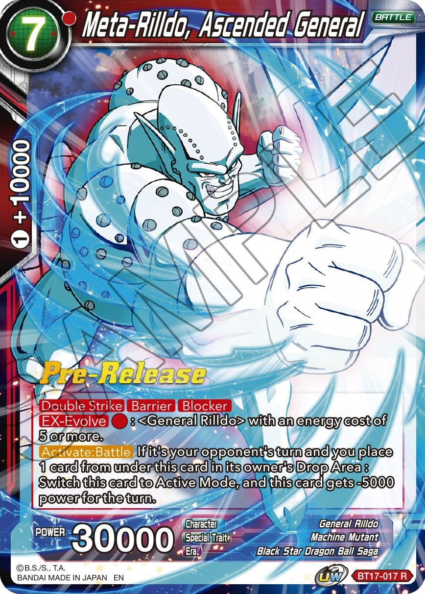 Meta-Rilldo, Ascended General (BT17-017) [Ultimate Squad Prerelease Promos] | Nerdhalla Games