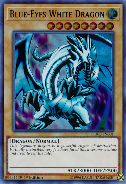 Blue-Eyes White Dragon (Version 1) [LCKC-EN001] Ultra Rare | Nerdhalla Games