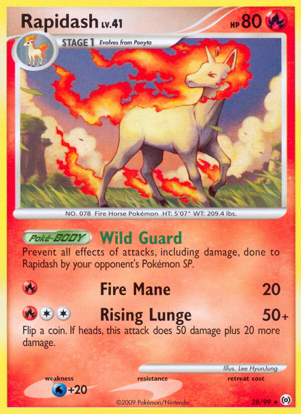 Rapidash (28/99) [Platinum: Arceus] | Nerdhalla Games