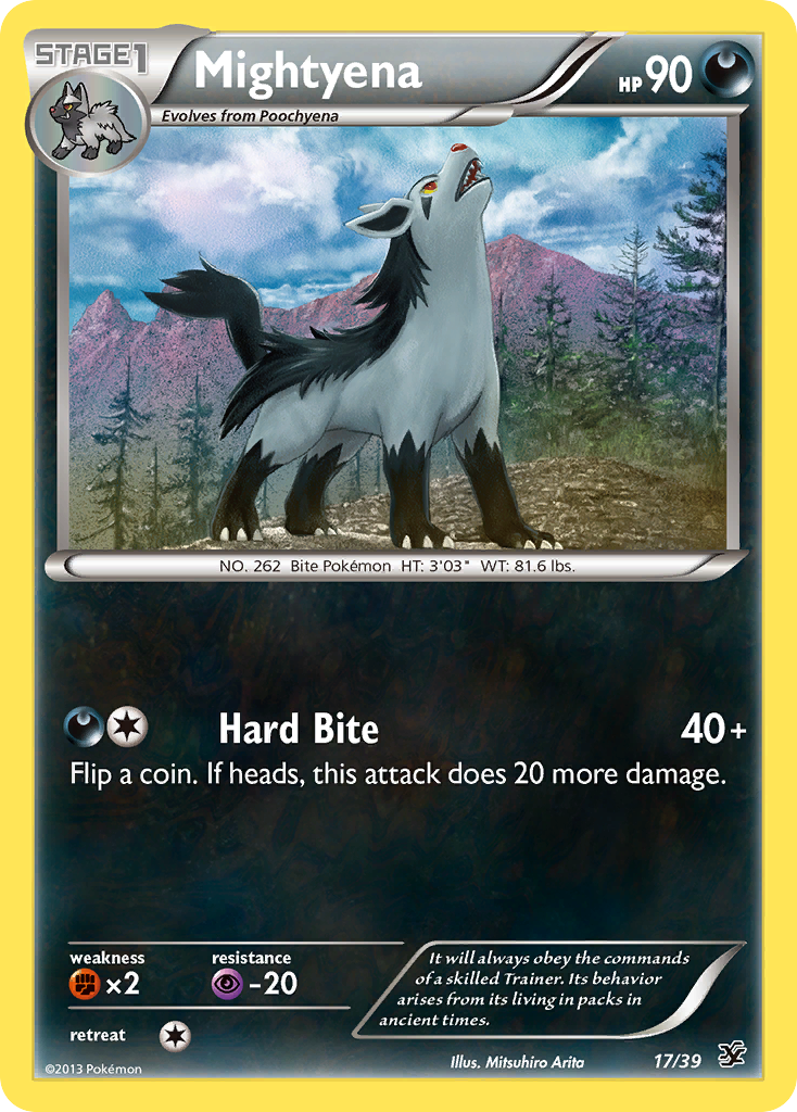 Mightyena (17/39) [XY: Kalos Starter Set] | Nerdhalla Games