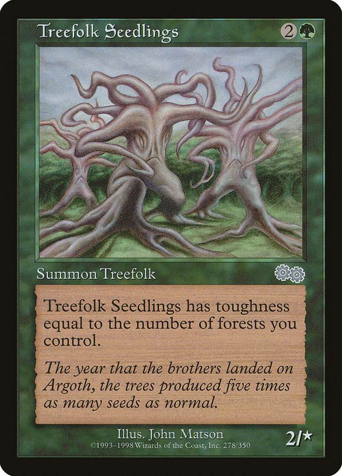 Treefolk Seedlings [Urza's Saga] | Nerdhalla Games