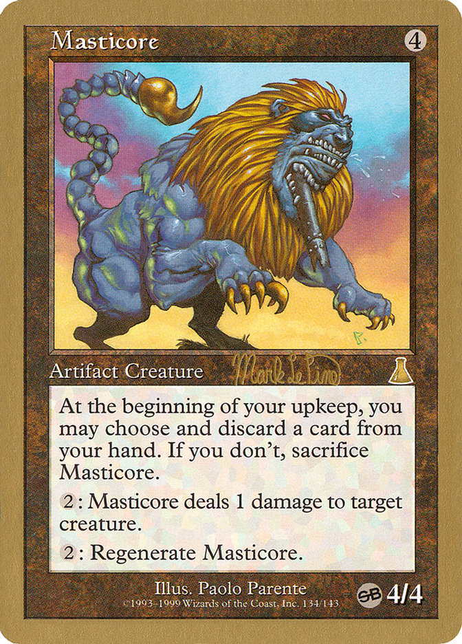 Masticore (Mark Le Pine) (SB) [World Championship Decks 1999] | Nerdhalla Games