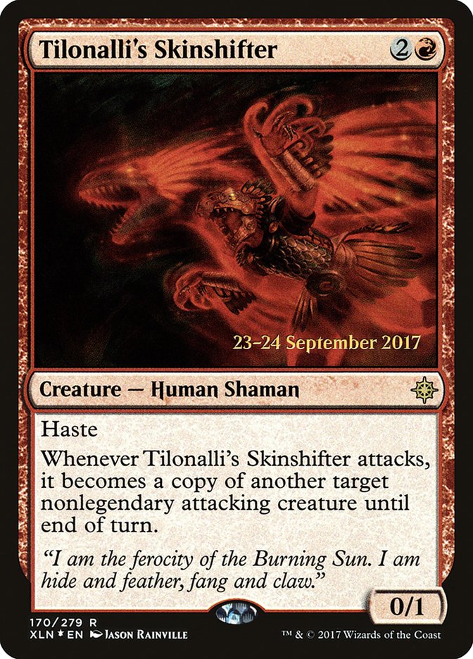 Tilonalli's Skinshifter  [Ixalan Prerelease Promos] | Nerdhalla Games