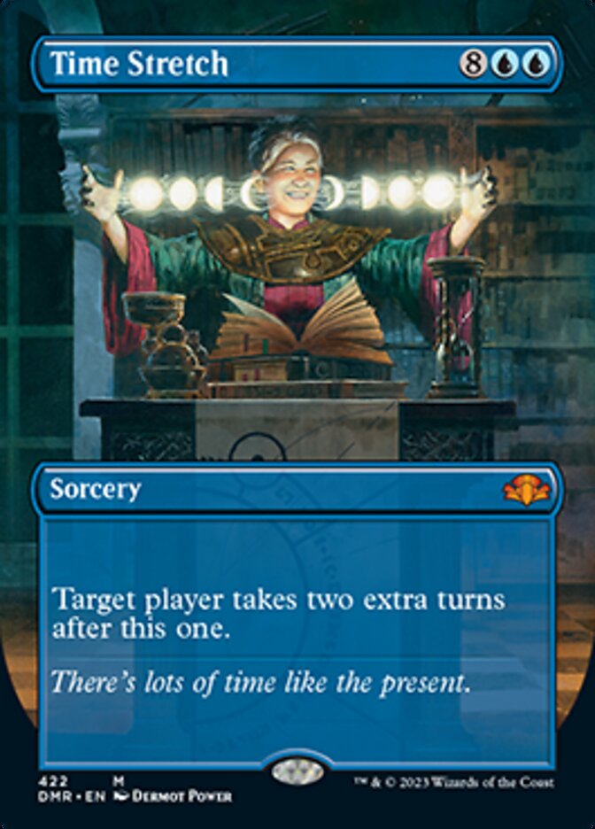 Time Stretch (Borderless Alternate Art) [Dominaria Remastered] | Nerdhalla Games