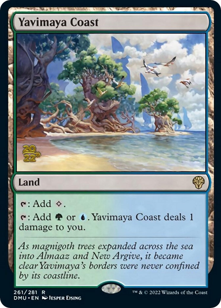 Yavimaya Coast [Dominaria United Prerelease Promos] | Nerdhalla Games