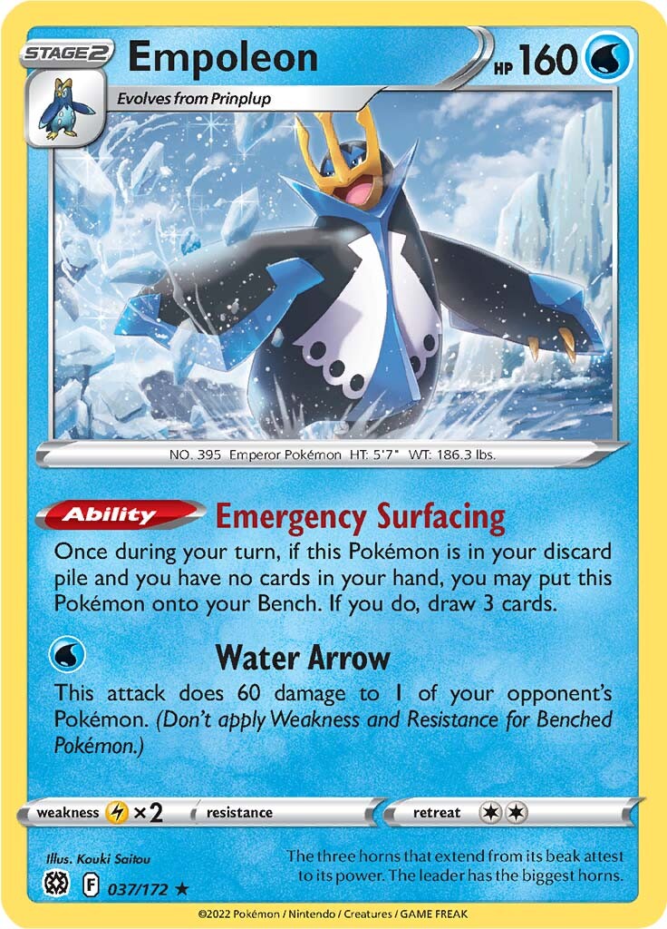 Empoleon (037/172) [Sword & Shield: Brilliant Stars] | Nerdhalla Games