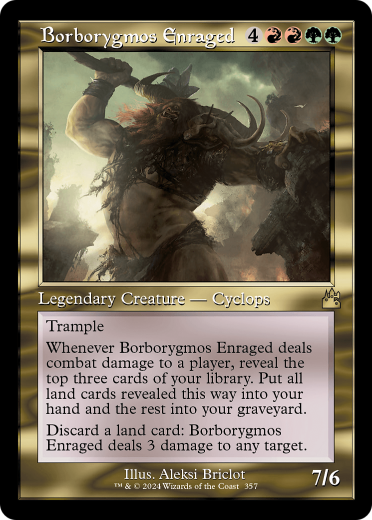 Borborygmos Enraged (Retro Frame) [Ravnica Remastered] | Nerdhalla Games