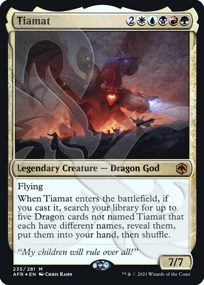 Tiamat (Ampersand Promo) [Dungeons & Dragons: Adventures in the Forgotten Realms Promos] | Nerdhalla Games