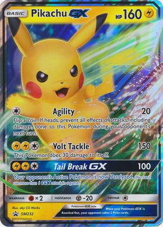 Pikachu GX (SM232) (Jumbo Card) [Sun & Moon: Black Star Promos] | Nerdhalla Games