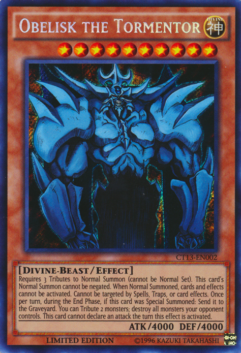 Obelisk the Tormentor [CT13-EN002] Secret Rare | Nerdhalla Games