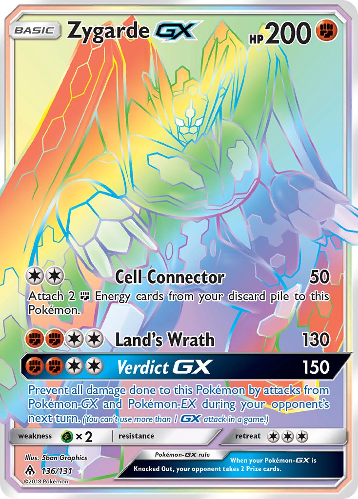 Zygarde GX (136/131) [Sun & Moon: Forbidden Light] | Nerdhalla Games