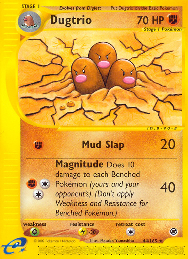 Dugtrio (44/165) [Expedition: Base Set] | Nerdhalla Games