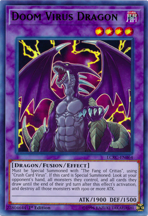 Doom Virus Dragon [LCKC-EN064] Ultra Rare | Nerdhalla Games