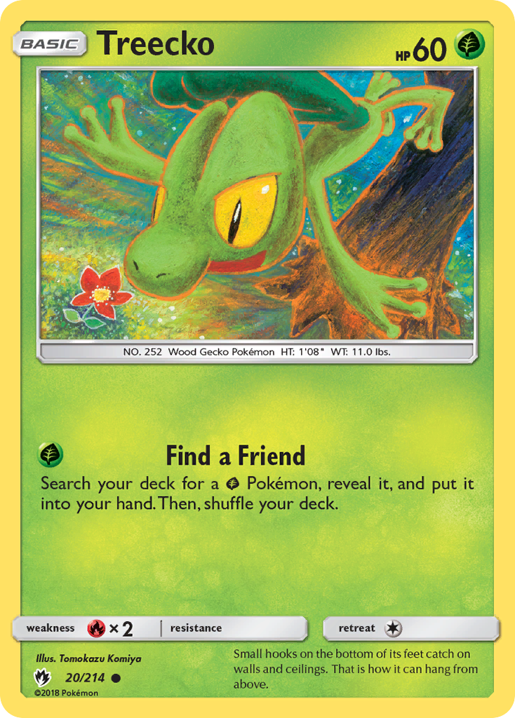 Treecko (20/214) [Sun & Moon: Lost Thunder] | Nerdhalla Games