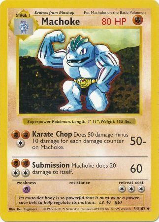 Machoke (34/102) [Base Set Shadowless Unlimited] | Nerdhalla Games