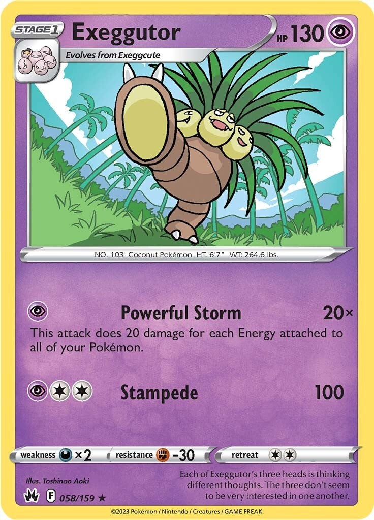 Exeggutor (058/159) [Sword & Shield: Crown Zenith] | Nerdhalla Games