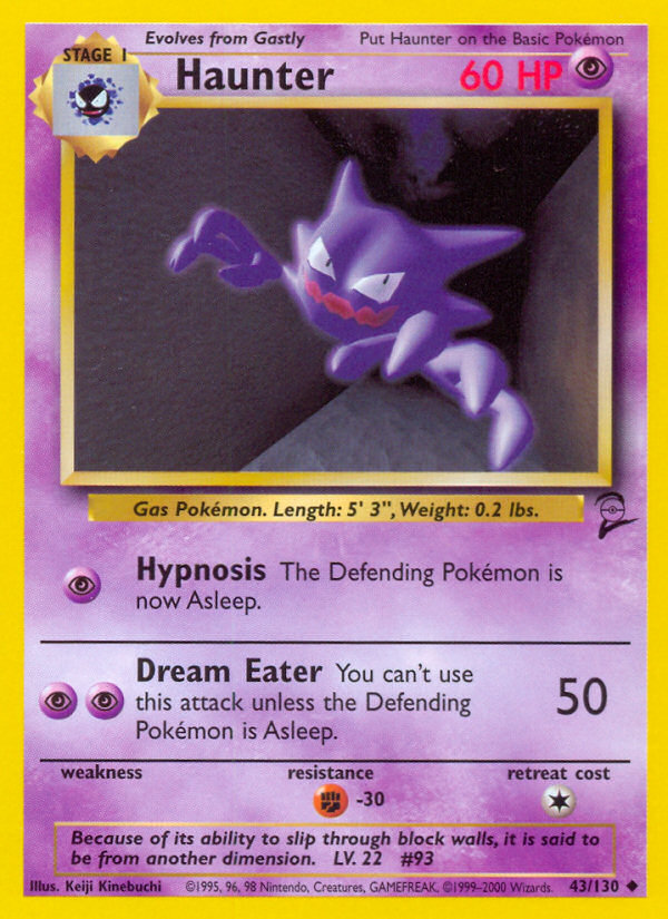 Haunter (43/130) [Base Set 2] | Nerdhalla Games