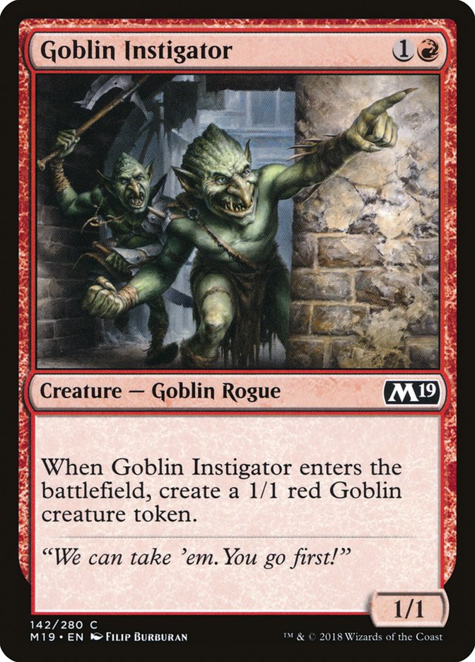 Goblin Instigator [Core Set 2019] | Nerdhalla Games