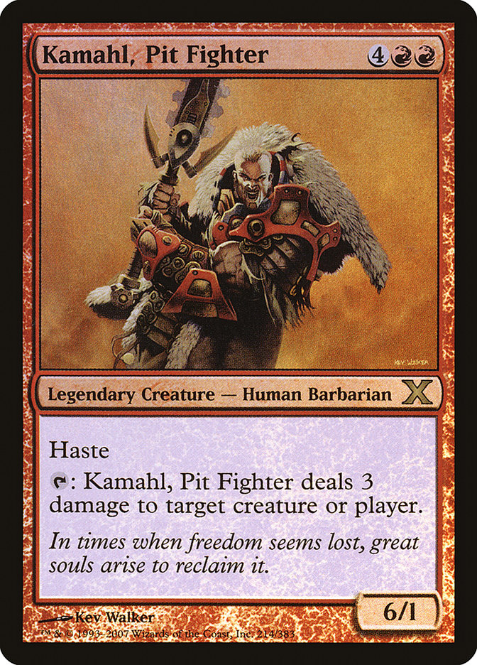 Kamahl, Pit Fighter (Premium Foil) [Tenth Edition] | Nerdhalla Games