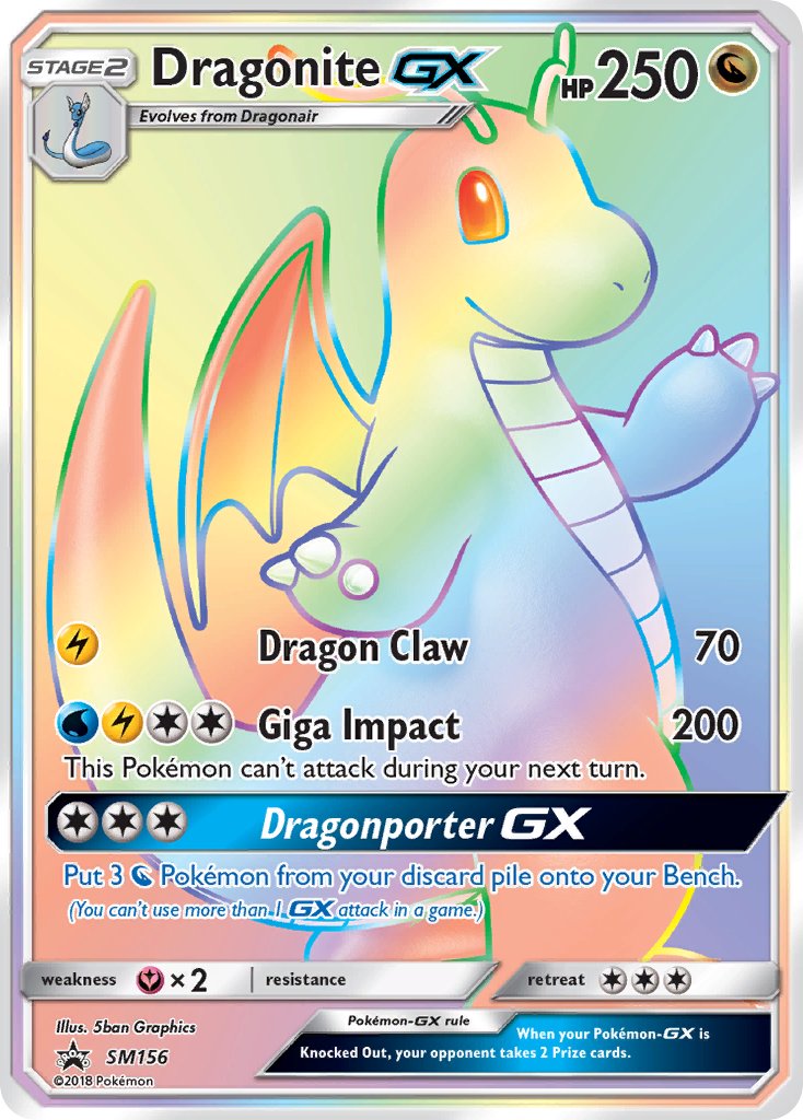 Dragonite GX (SM156) [Sun & Moon: Black Star Promos] | Nerdhalla Games