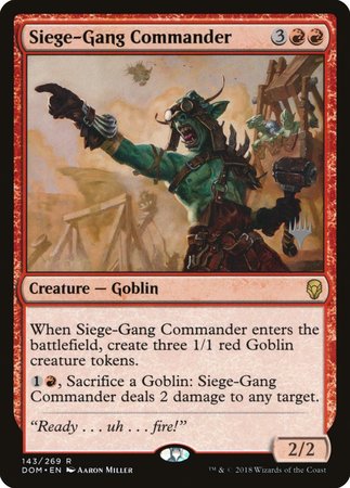 Siege-Gang Commander [Dominaria Promos] | Nerdhalla Games