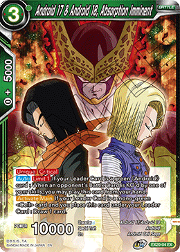 Android 17 & Android 18, Absorption Imminent (EX20-04) [Ultimate Deck 2022] | Nerdhalla Games