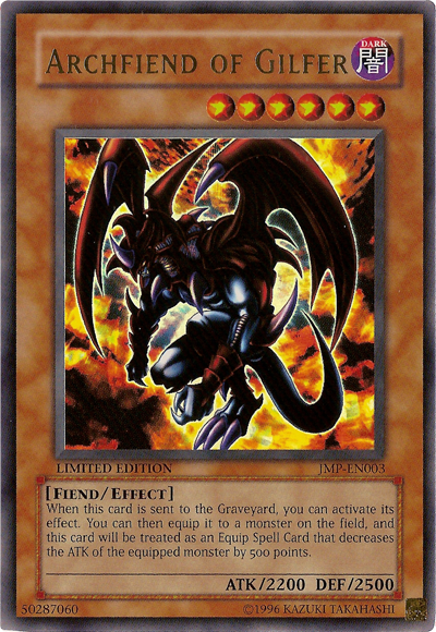 Archfiend of Gilfer [JMP-EN003] Ultra Rare | Nerdhalla Games