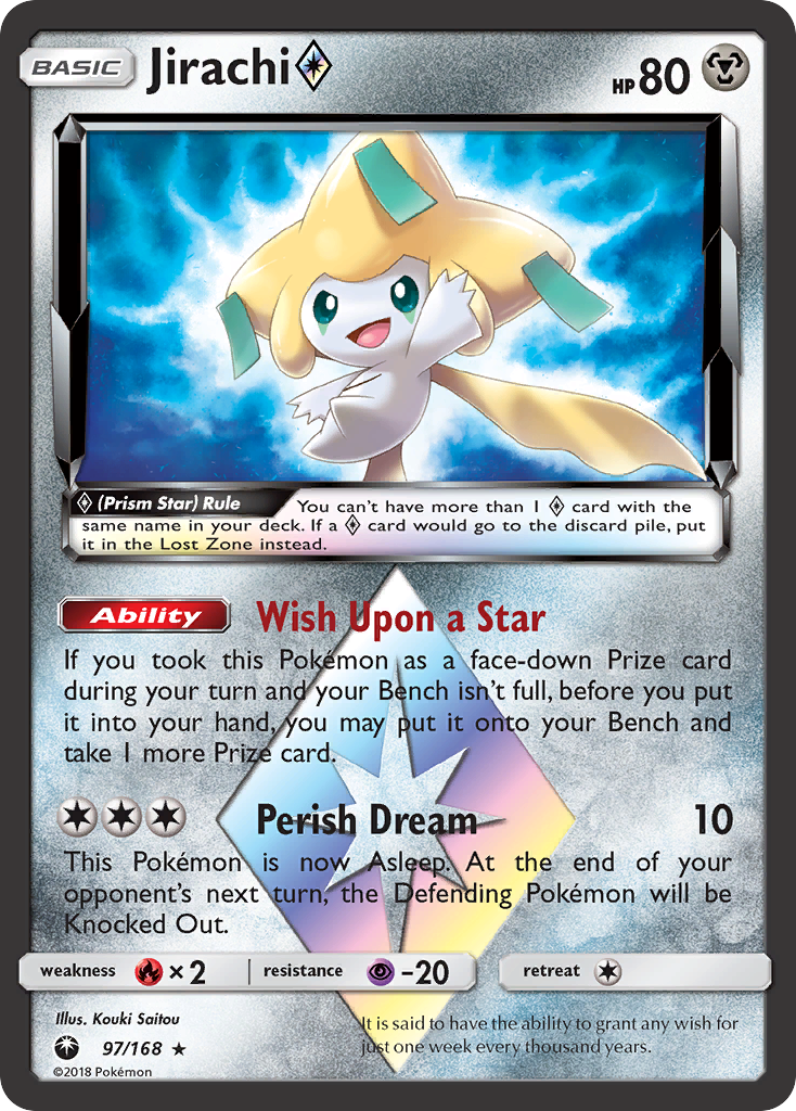 Jirachi (97/168) (Prism Star) [Sun & Moon: Celestial Storm] | Nerdhalla Games