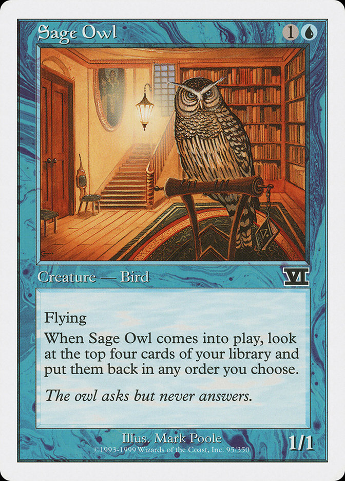 Sage Owl [Classic Sixth Edition] | Nerdhalla Games