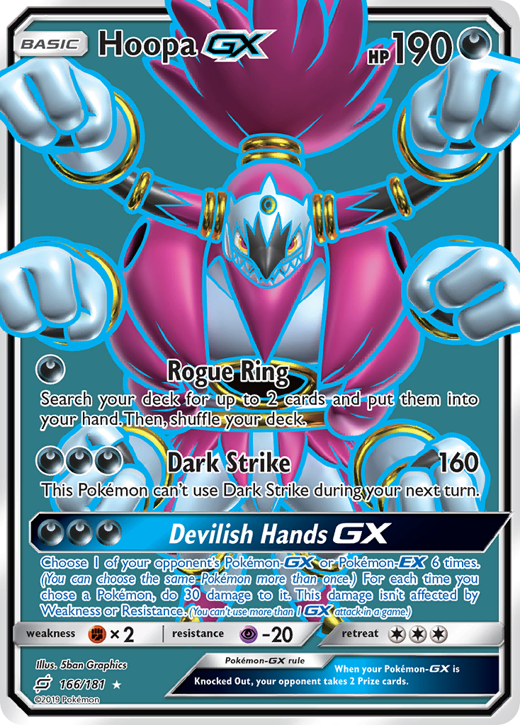 Hoopa GX (166/181) [Sun & Moon: Team Up] | Nerdhalla Games