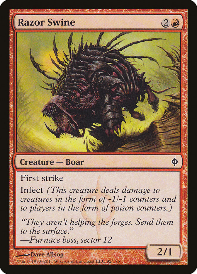 Razor Swine [New Phyrexia] | Nerdhalla Games