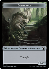 Phyrexian Golem // Construct Double-Sided Token [March of the Machine Commander Tokens] | Nerdhalla Games