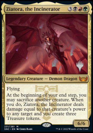 Ziatora, the Incinerator (Promo Pack) [Streets of New Capenna Promos] | Nerdhalla Games