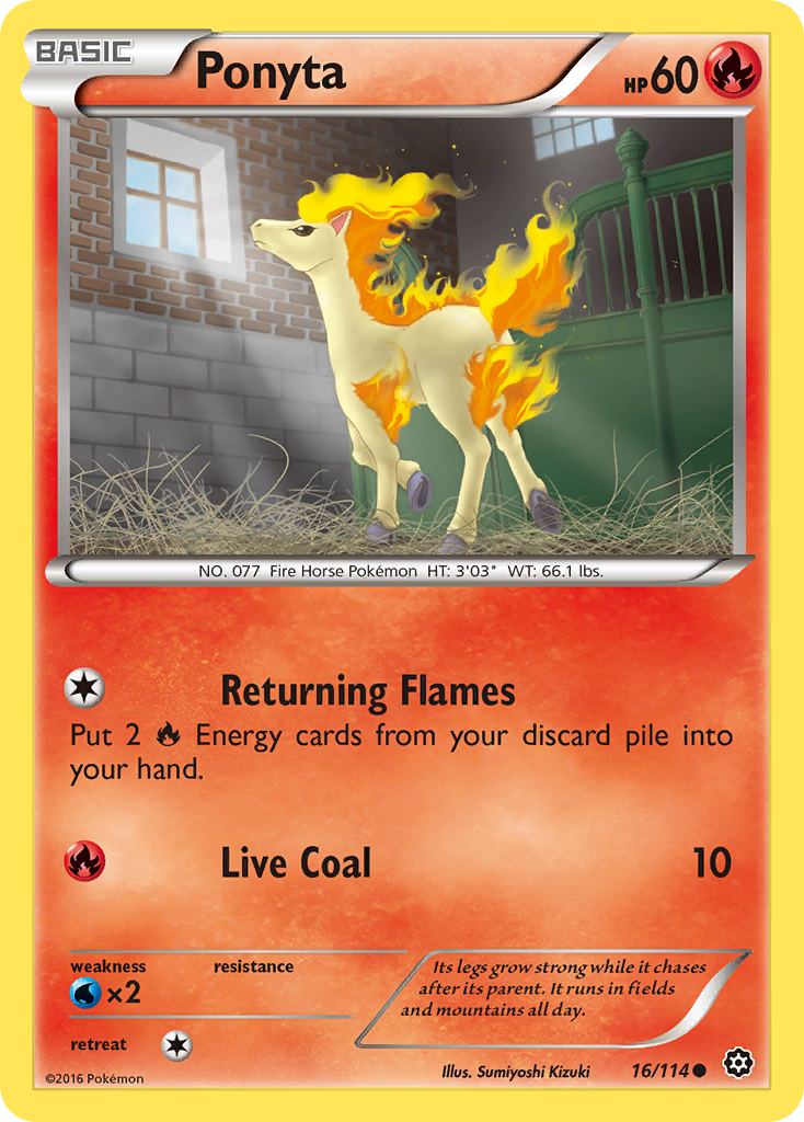 Ponyta (16/114) [XY: Steam Siege] | Nerdhalla Games