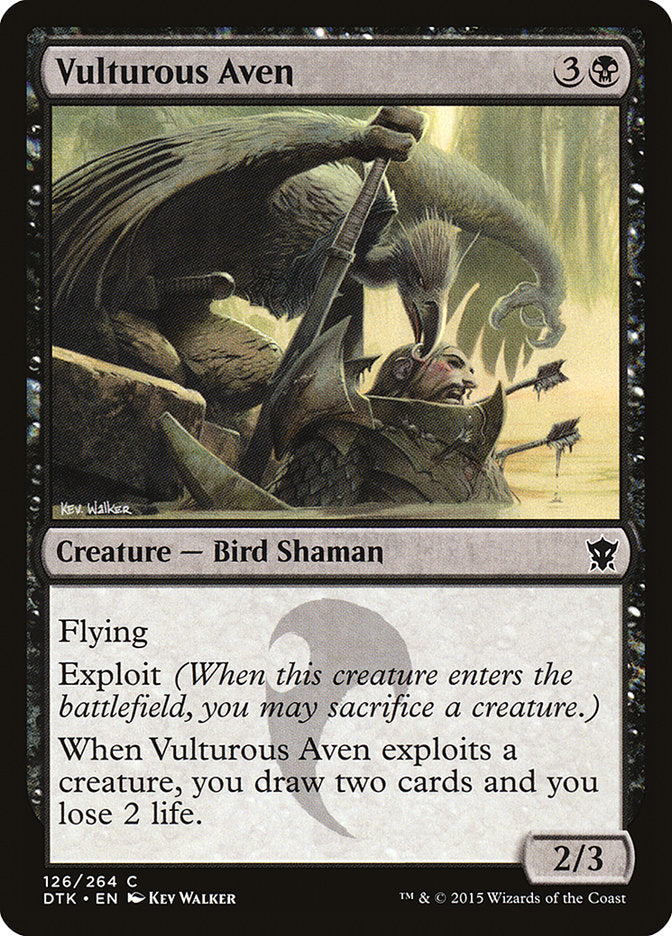 Vulturous Aven [Dragons of Tarkir] | Nerdhalla Games