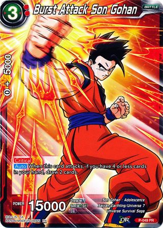 Burst Attack Son Gohan (Alternate Art) [P-049] | Nerdhalla Games