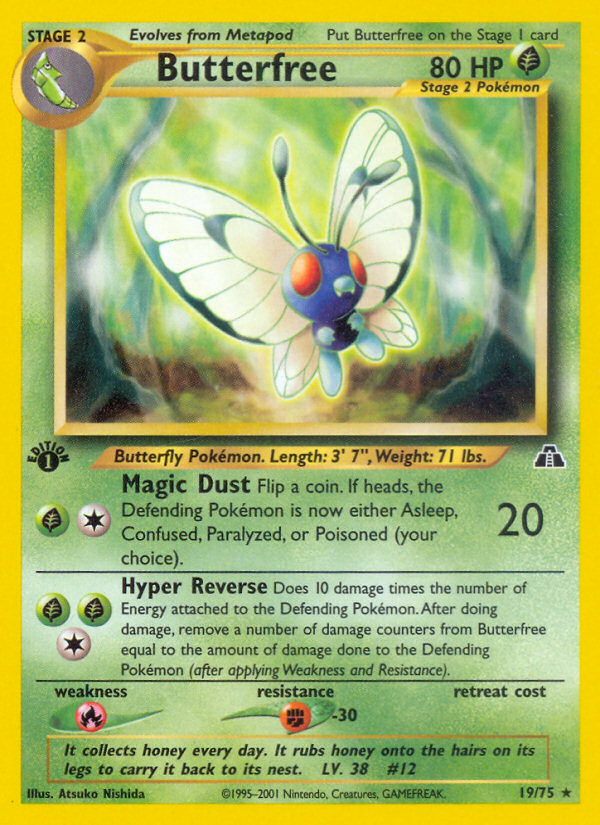 Butterfree (19/75) [Neo Discovery 1st Edition] | Nerdhalla Games