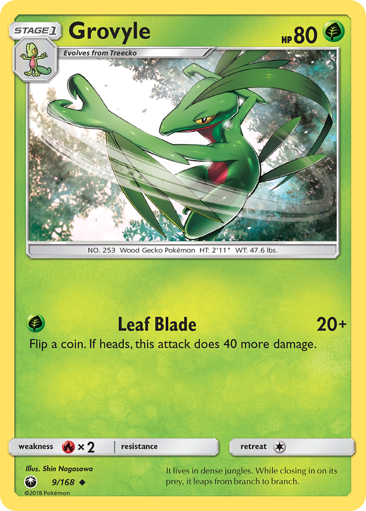 Grovyle (9/168) [Sun & Moon: Celestial Storm] | Nerdhalla Games