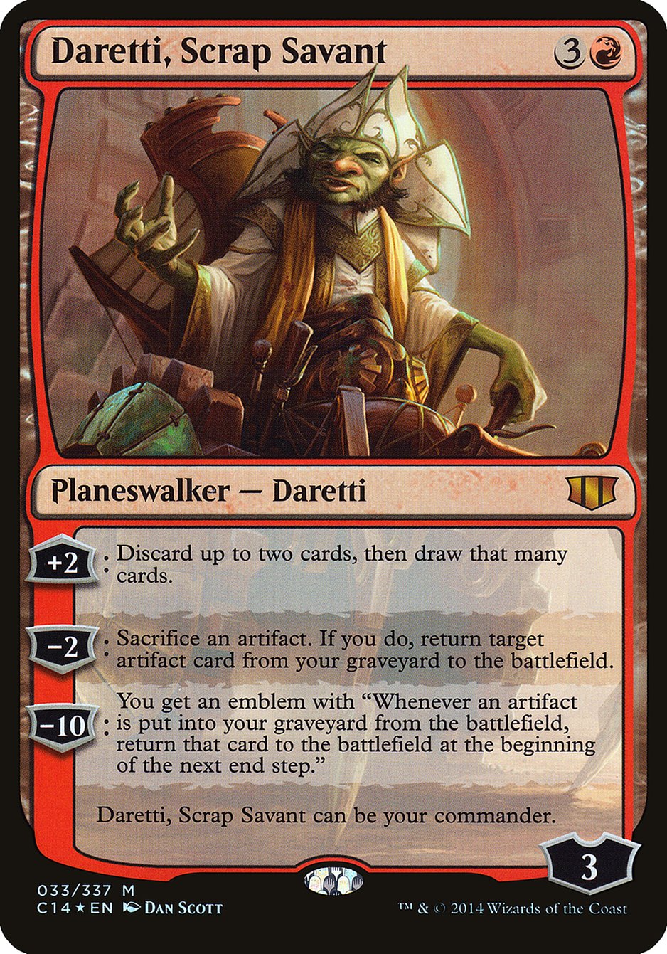 Daretti, Scrap Savant (Oversized) [Commander 2014 Oversized] | Nerdhalla Games