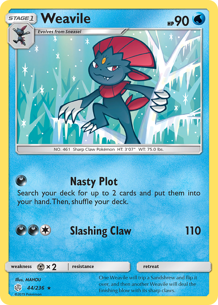 Weavile (44/236) [Sun & Moon: Cosmic Eclipse] | Nerdhalla Games