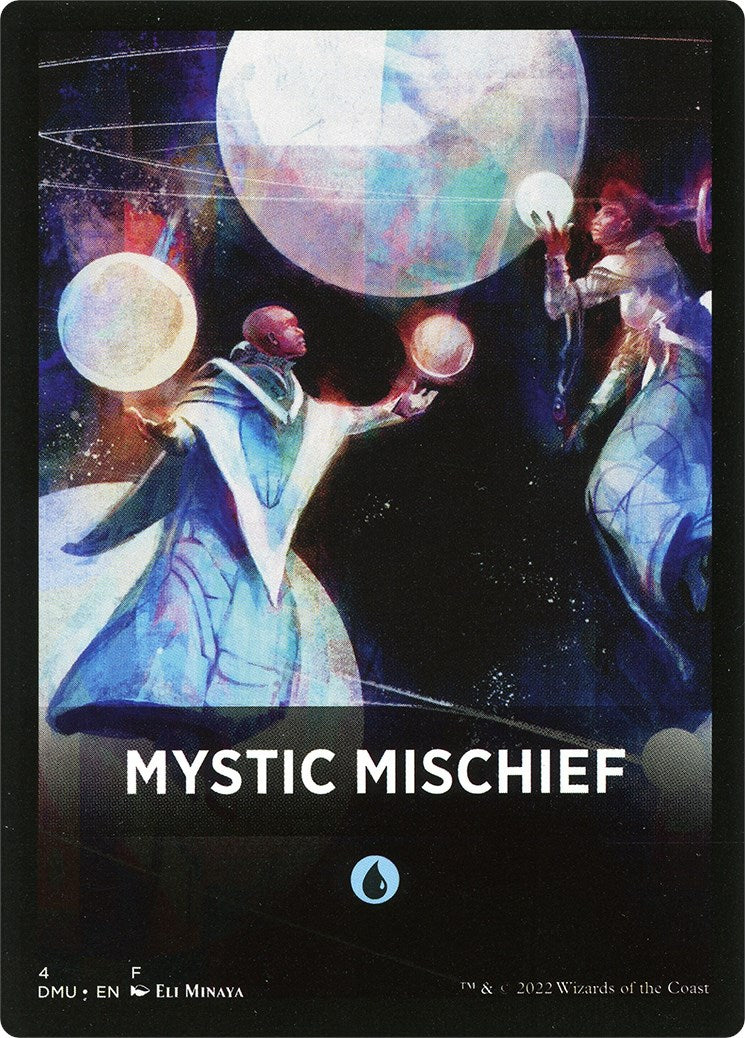 Mystic Mischief Theme Card [Dominaria United Tokens] | Nerdhalla Games