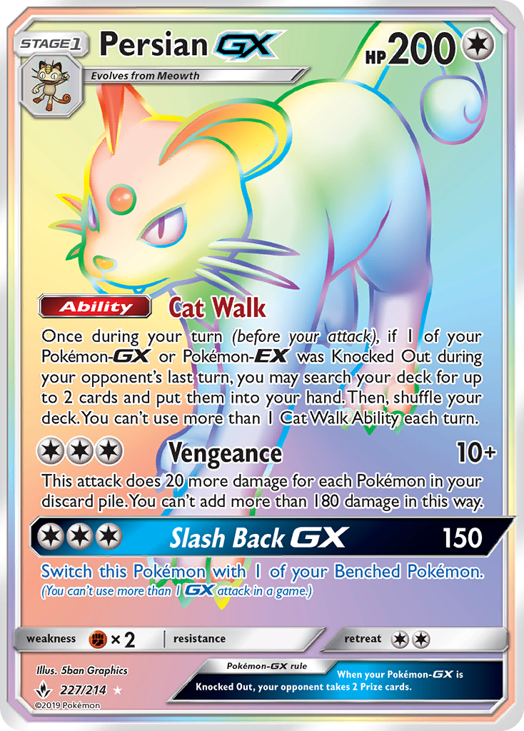 Persian GX (227/214) [Sun & Moon: Unbroken Bonds] | Nerdhalla Games