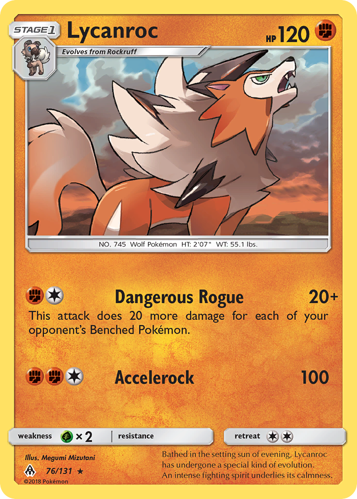 Lycanroc (76/131) [Sun & Moon: Forbidden Light] | Nerdhalla Games