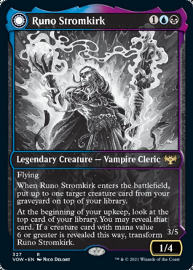 Runo Stromkirk // Krothuss, Lord of the Deep (Showcase Eternal Night) [Innistrad: Crimson Vow] | Nerdhalla Games