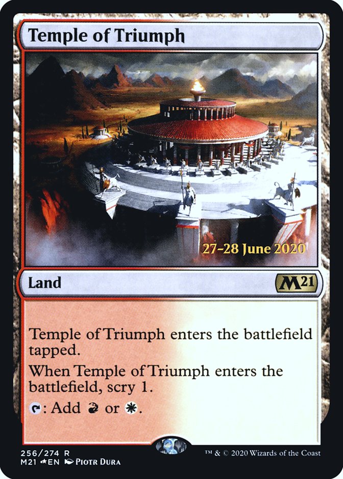 Temple of Triumph  [Core Set 2021 Prerelease Promos] | Nerdhalla Games