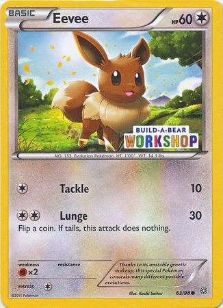 Eevee (63/98) (Build A Bear Workshop Exclusive) [XY: Ancient Origins] | Nerdhalla Games